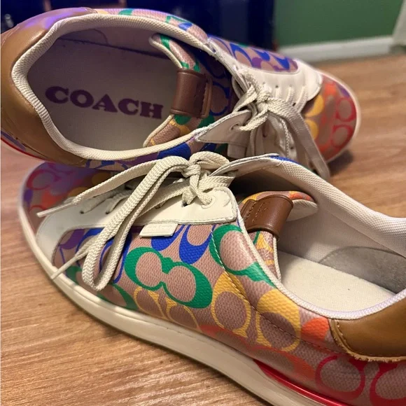 Coach Rainbow Pride Men’s Sneakers - Picture 4 of 5